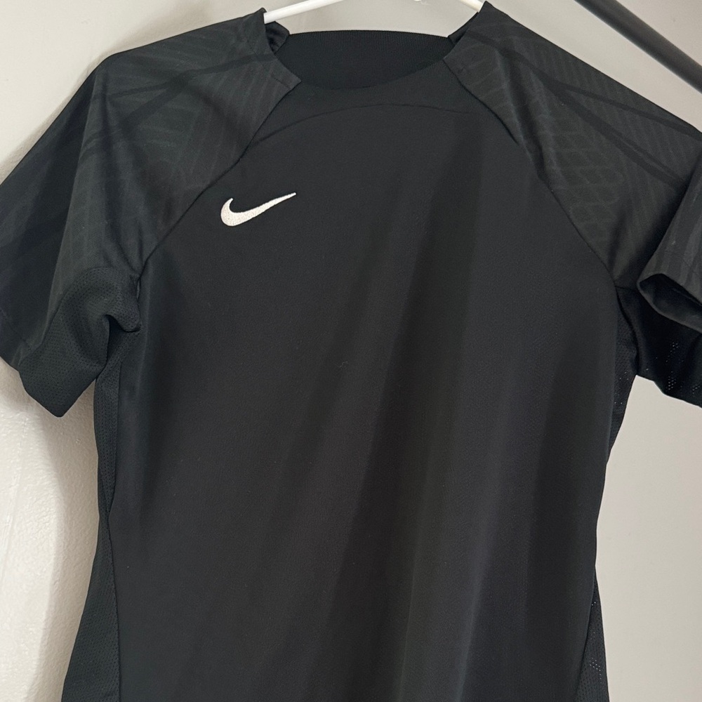 Nike Black Performance Tee with White Swoosh